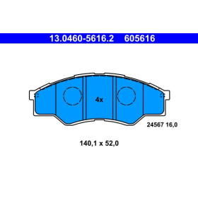 ATE Sada brzdových platničiek 13.0460-5616.2_thumb2