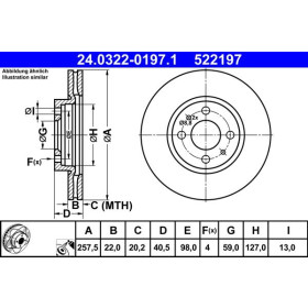 ATE Brzdový kotúč vetraný Ø258mm 24.0322-0197.1_thumb2