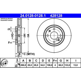 ATE Brzdový kotúč vetraný Ø288mm 24.0128-0128.1_thumb2