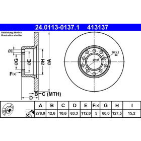 ATE Brzdový kotúč plny Ø278mm 24.0113-0137.1_thumb2