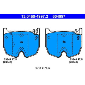 ATE Sada brzdových platničiek 13.0460-4997.2_thumb2