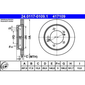 ATE Brzdový kotúč vetraný Ø287mm 24.0117-0109.1_thumb2