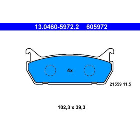 ATE Sada brzdových platničiek 13.0460-5972.2_thumb2