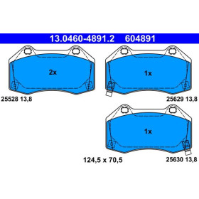 ATE Sada vysoko výkonných brzdových obložení 13.0460-4891.2_thumb2