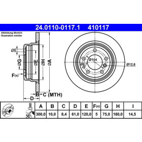 ATE Brzdový kotúč plny Ø300mm 24.0110-0117.1_thumb2