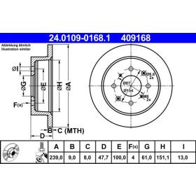 ATE Brzdový kotúč plny Ø239mm 24.0109-0168.1_thumb2