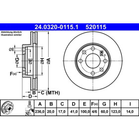 ATE Brzdový kotúč vetraný Ø236mm 24.0320-0115.1_thumb2