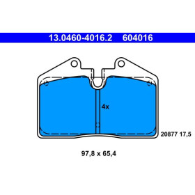 ATE Sada brzdových platničiek 13.0460-4016.2_thumb2
