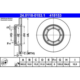 ATE Brzdový kotúč plny Ø302mm 24.0118-0153.1_thumb2