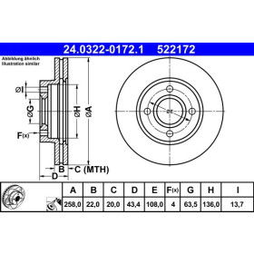 ATE Brzdový kotúč vetraný Ø258mm 24.0322-0172.1_thumb2