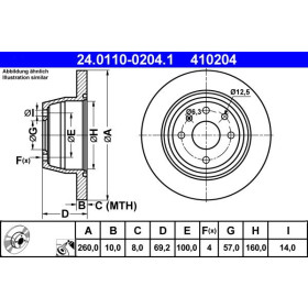 ATE Brzdový kotúč plny Ø260mm 24.0110-0204.1_thumb2