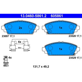 ATE Sada brzdových platničiek 13.0460-5861.2_thumb2