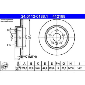 ATE Brzdový kotúč plny Ø268mm 24.0112-0188.1_thumb2