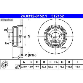 ATE Brzdový kotúč plny Ø324mm 24.0312-0152.1_thumb2