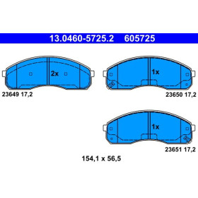 ATE Sada brzdových platničiek 13.0460-5725.2_thumb2
