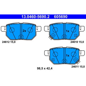 ATE Sada brzdových platničiek 13.0460-5690.2_thumb2