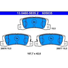 ATE Sada brzdových platničiek 13.0460-5835.2_thumb2