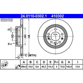 ATE Brzdový kotúč plny Ø280mm 24.0110-0302.1_thumb2