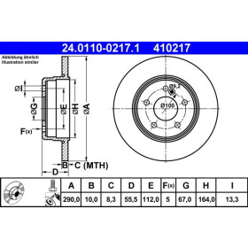 ATE Brzdový kotúč plny Ø290mm 24.0110-0217.1_thumb2