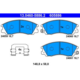 ATE Sada brzdových platničiek 13.0460-5886.2_thumb2