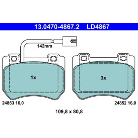 ATE Sada brzdových platničiek 13.0470-4867.2_thumb2