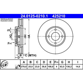 ATE Brzdový kotúč vetraný Ø278mm 24.0125-0210.1_thumb2