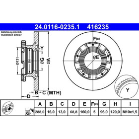 ATE Brzdový kotúč plny Ø288,0mm 24.0116-0235.1_thumb2