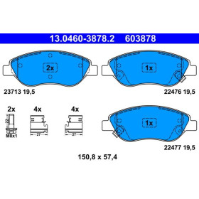 ATE Sada brzdových platničiek 13.0460-3878.2_thumb2