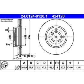 ATE Brzdový kotúč vetraný Ø260mm 24.0124-0120.1_thumb2