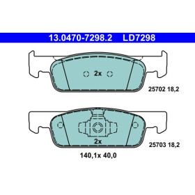 ATE Sada brzdových platničiek 13.0470-7298.2_thumb2