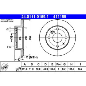 ATE Brzdový kotúč plny Ø211mm 24.0111-0159.1_thumb2