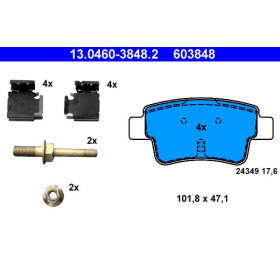 ATE Sada brzdových platničiek 13.0460-3848.2_thumb2