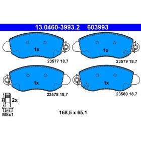 ATE Sada brzdových platničiek 13.0460-3993.2_thumb2