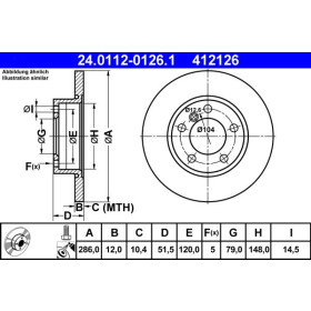 ATE Brzdový kotúč plny Ø286mm 24.0112-0126.1_thumb2