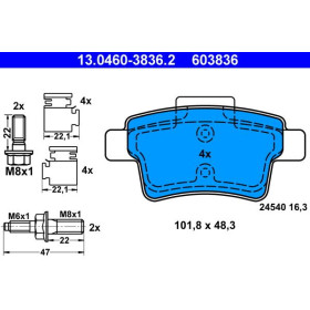 ATE Sada brzdových platničiek 13.0460-3836.2_thumb2