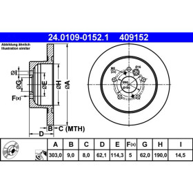 ATE Brzdový kotúč plny Ø303mm 24.0109-0152.1_thumb2