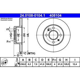 ATE Brzdový kotúč plny Ø238mm 24.0108-0104.1_thumb2