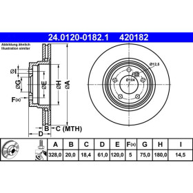 ATE Brzdový kotúč vetraný Ø328mm 24.0120-0182.1_thumb2