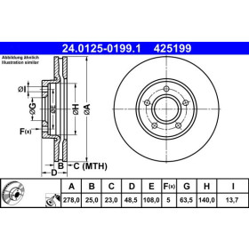 ATE Brzdový kotúč vetraný Ø278mm 24.0125-0199.1_thumb2