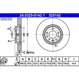 ATE Brzdový kotúč vetraný Ø308mm 24.0325-0142.1_thumb2