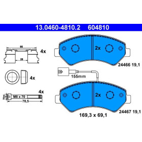 ATE Sada brzdových platničiek 13.0460-4810.2_thumb2