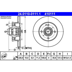 ATE Brzdový kotúč plny Ø226mm 24.0110-0111.1_thumb2