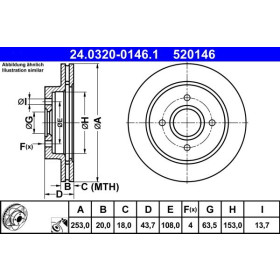 ATE Brzdový kotúč vetraný Ø253mm 24.0320-0146.1_thumb2