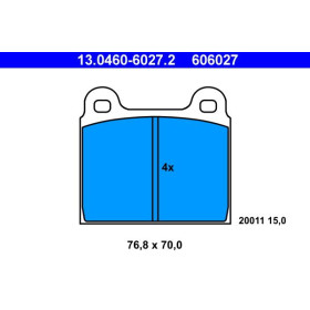 ATE Sada brzdových platničiek 13.0460-6027.2_thumb2