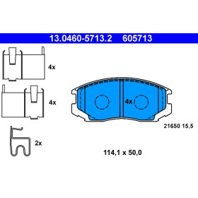 ATE Sada brzdových platničiek 13.0460-5713.2_thumb2