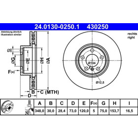 ATE Brzdový kotúč vetraný Ø348mm 24.0130-0250.1_thumb2