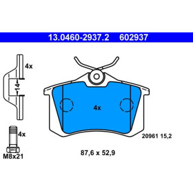 ATE Sada brzdových platničiek 13.0460-2937.2_thumb2