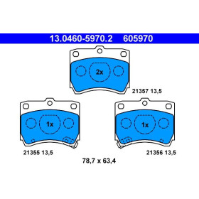 ATE Sada brzdových platničiek 13.0460-5970.2_thumb2