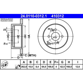 ATE Brzdový kotúč plny Ø262mm 24.0110-0312.1_thumb2