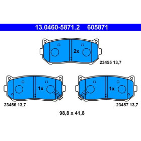 ATE Sada brzdových platničiek 13.0460-5871.2_thumb2